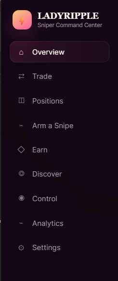 LADYRIPPLE Sniper Command Center